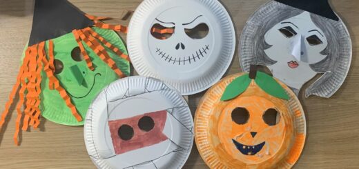 Halloween Paper Plate Masks