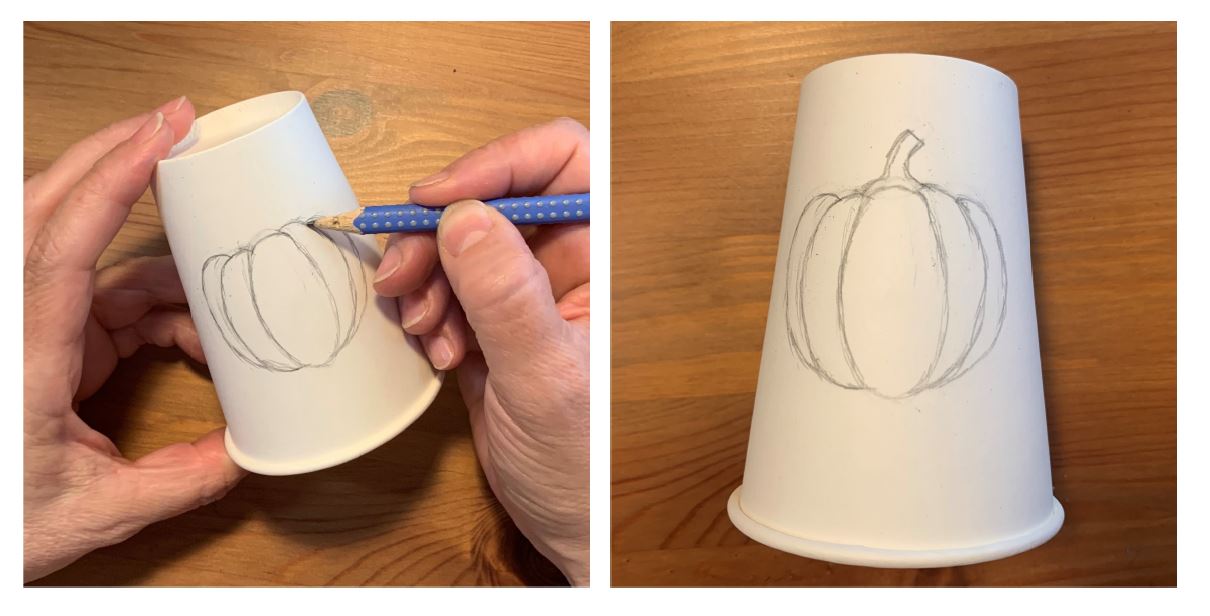 Halloween Pumpkin Paper Cup_stp1