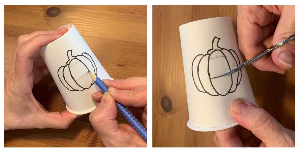 Halloween Pumpkin Paper Cup_stp2